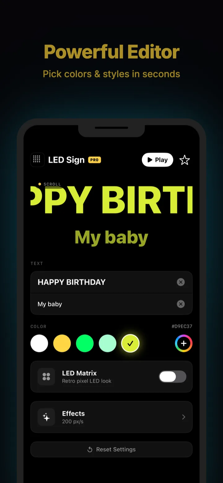 LED字幕编辑器主界面